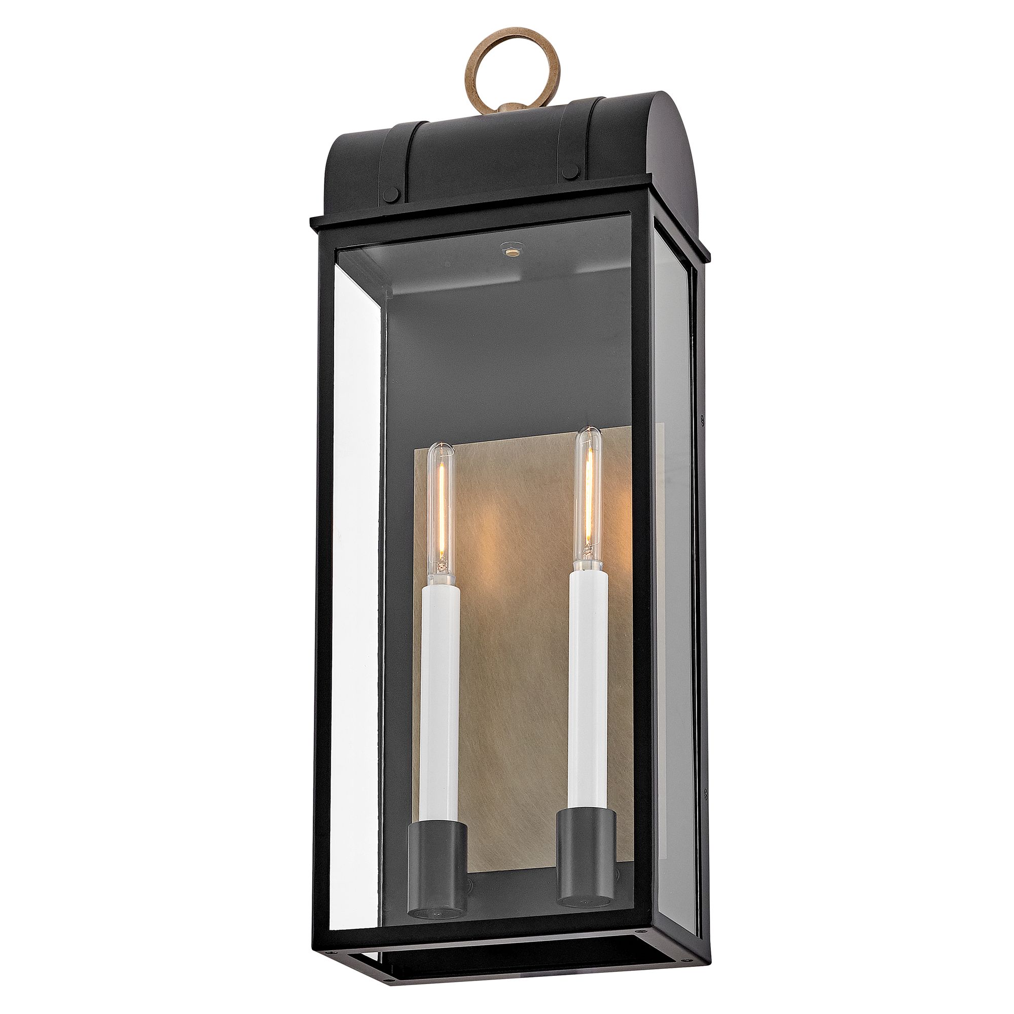 Hinkley Outdoor Campbell Large Wall Mount Lantern 26" Black