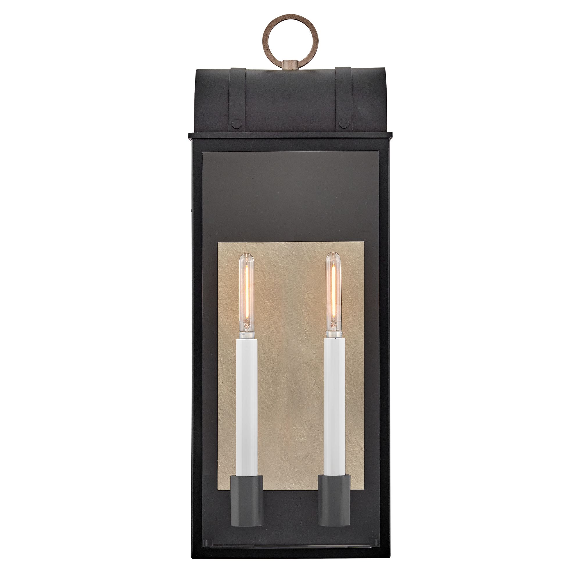 Hinkley Outdoor Campbell Large Wall Mount Lantern 26" Black