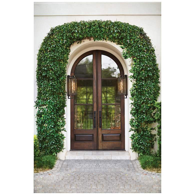 Image 7 Hinkley - Outdoor Catalina Large Wall Mount Lantern- Black/Burnished Bronze more views