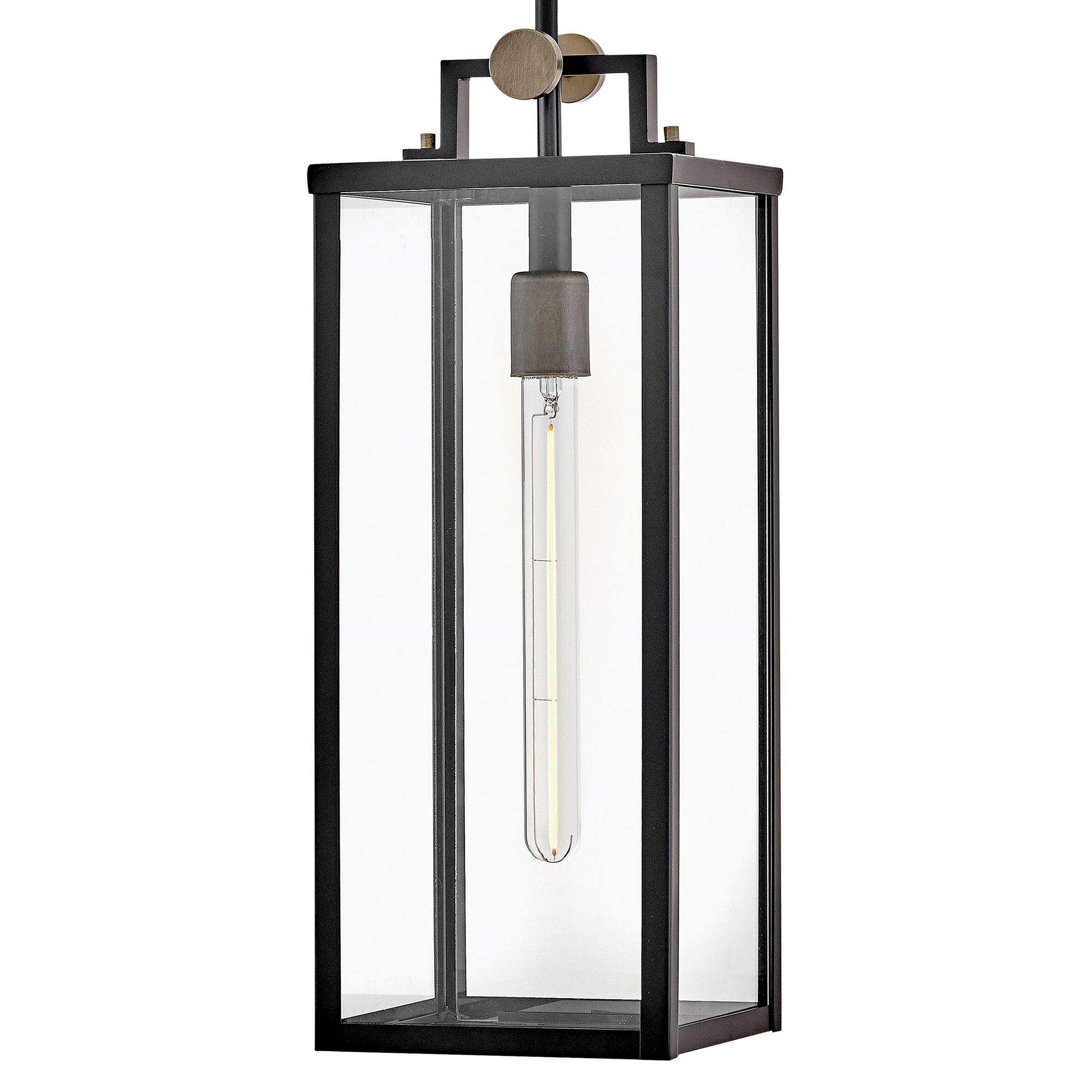 Image 2 Hinkley Outdoor Catalina Medium Hanging Lantern 20.25" Black more views
