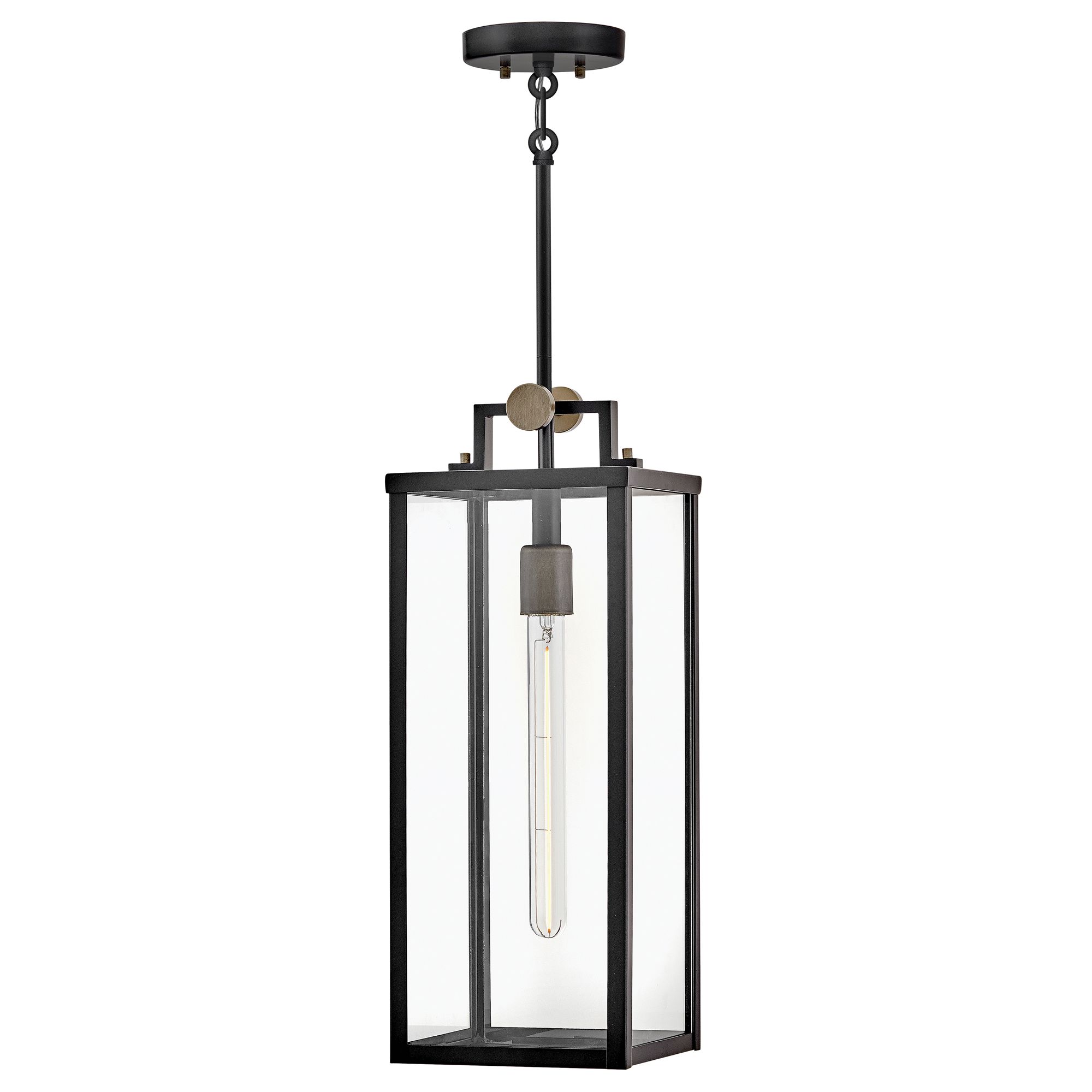 Image 4 Hinkley Outdoor Catalina Medium Hanging Lantern 20.25" Black more views