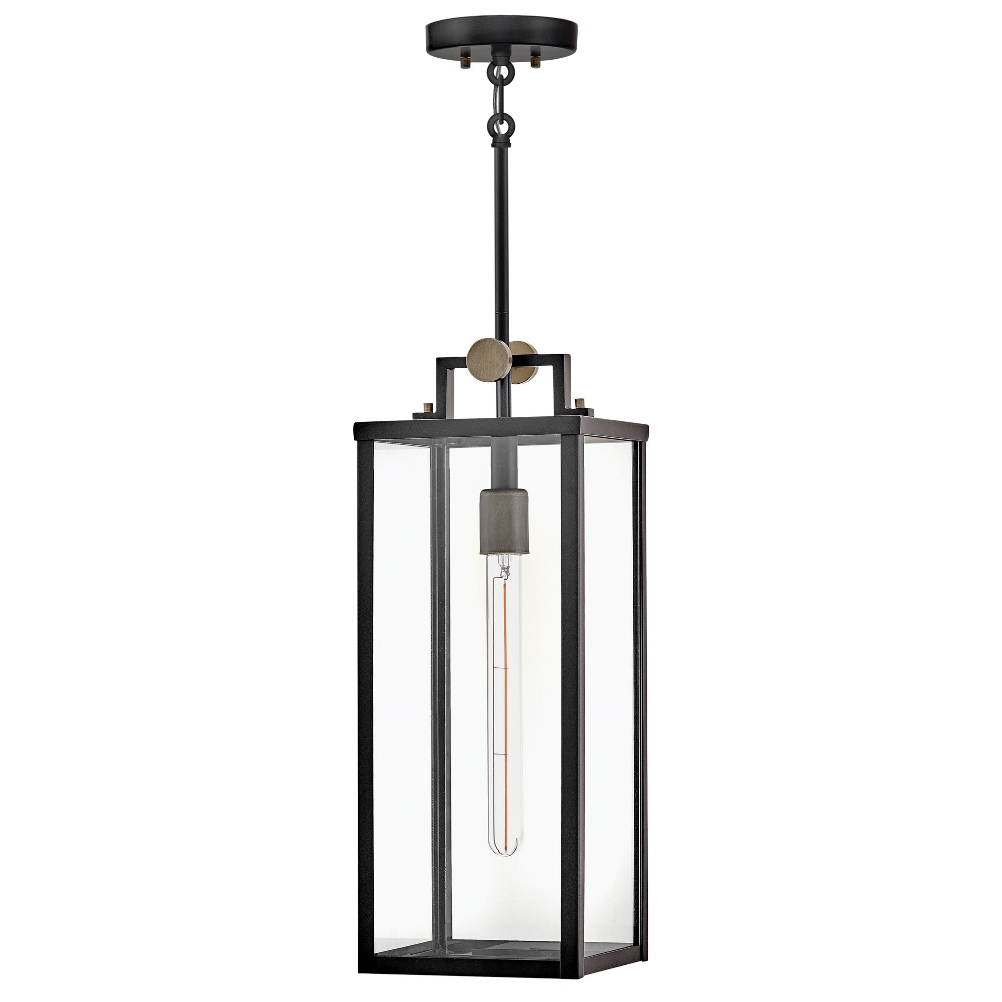 Image 7 Hinkley Outdoor Catalina Medium Hanging Lantern 20.25" Black more views
