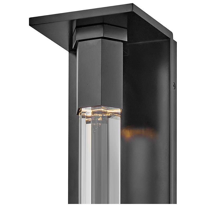 Image 3 Hinkley Outdoor Cecily Medium LED Wall Mount Lantern 5" Black more views