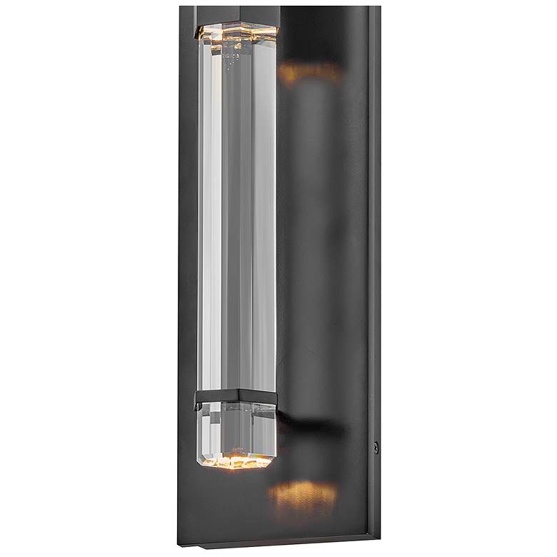 Image 4 Hinkley Outdoor Cecily Medium LED Wall Mount Lantern 5" Black more views