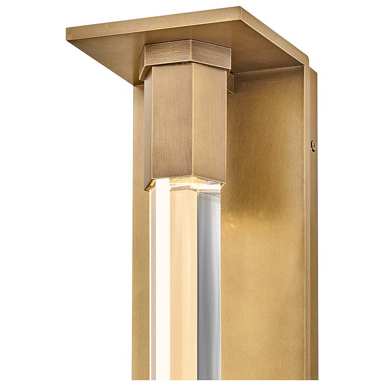 Image 3 Hinkley Outdoor Cecily Medium LED Wall Mount Lantern 5" Heritage Brass more views
