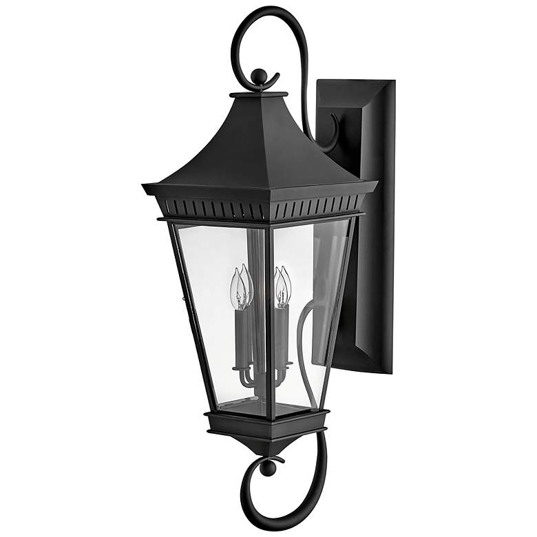 Image 3 Hinkley - Outdoor Chapel Hill Extra Large Wall Mount Lantern- Museum Black more views