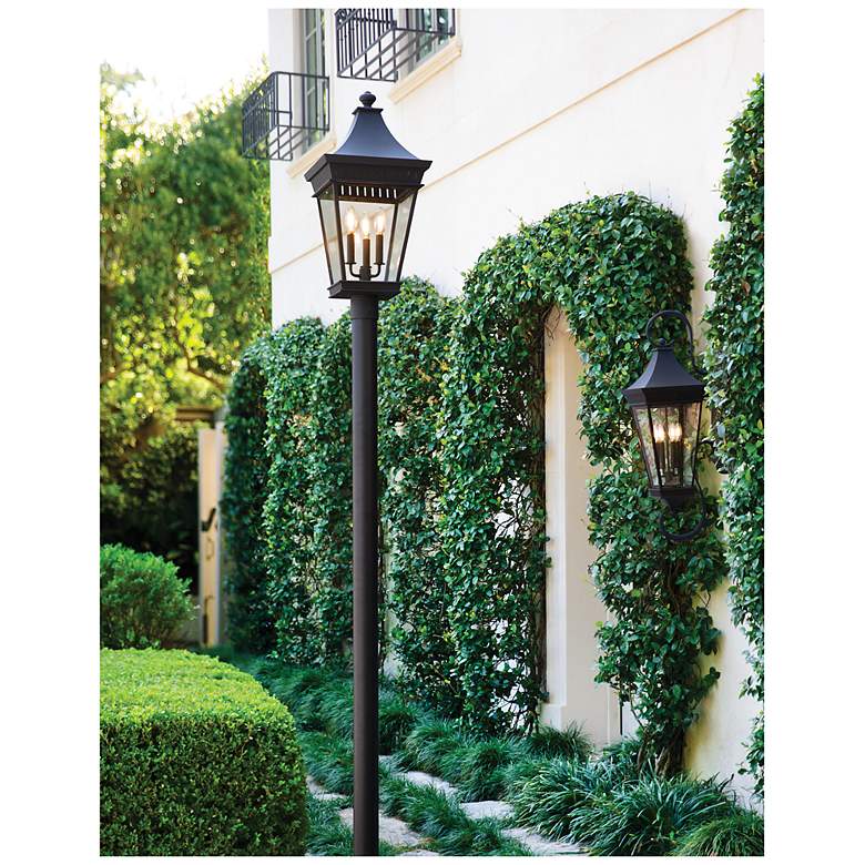 Image 4 Hinkley - Outdoor Chapel Hill Extra Large Wall Mount Lantern- Museum Black more views
