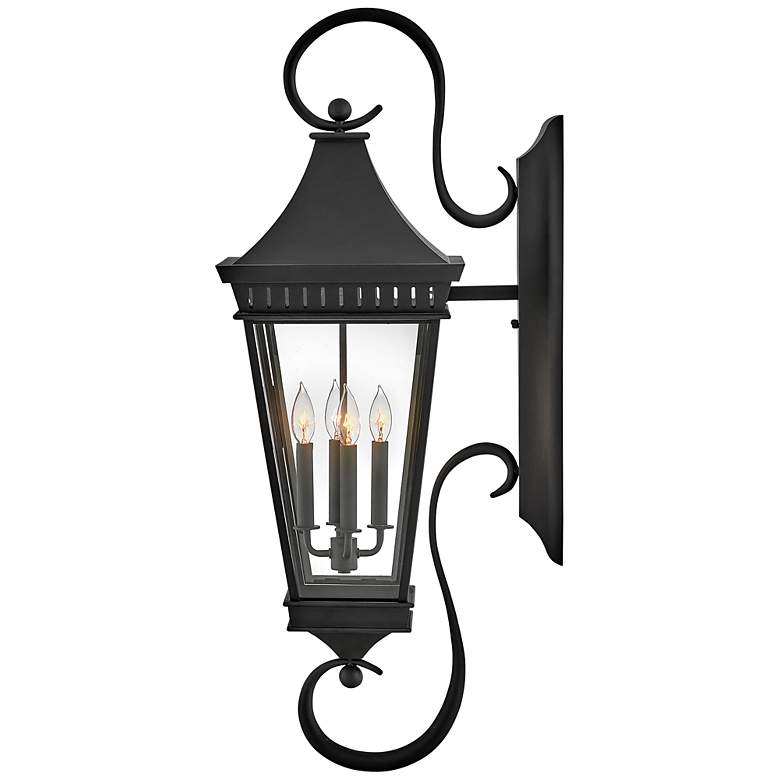 Image 5 Hinkley - Outdoor Chapel Hill Extra Large Wall Mount Lantern- Museum Black more views