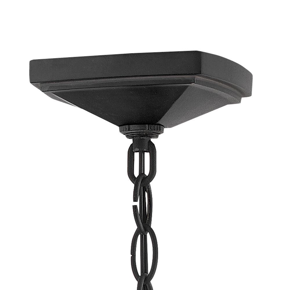 Hinkley Outdoor Chapel Hill Large Hanging Lantern 12.5" Museum Black
