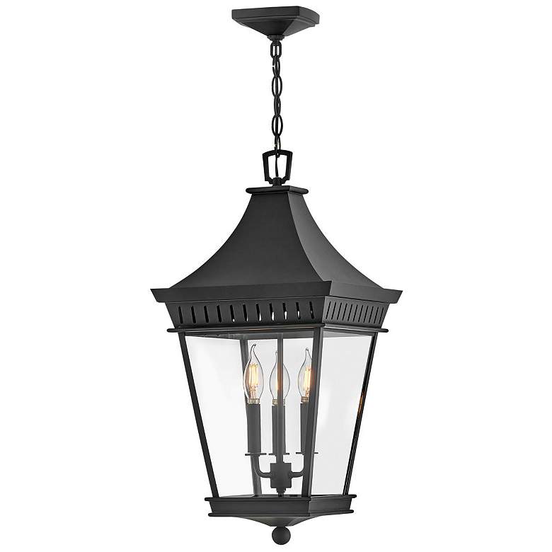 Image 1 Hinkley - Outdoor Chapel Hill Large Hanging Lantern- Museum Black