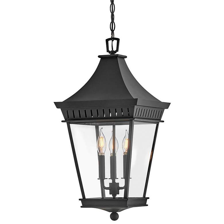 Image 2 Hinkley - Outdoor Chapel Hill Large Hanging Lantern- Museum Black more views