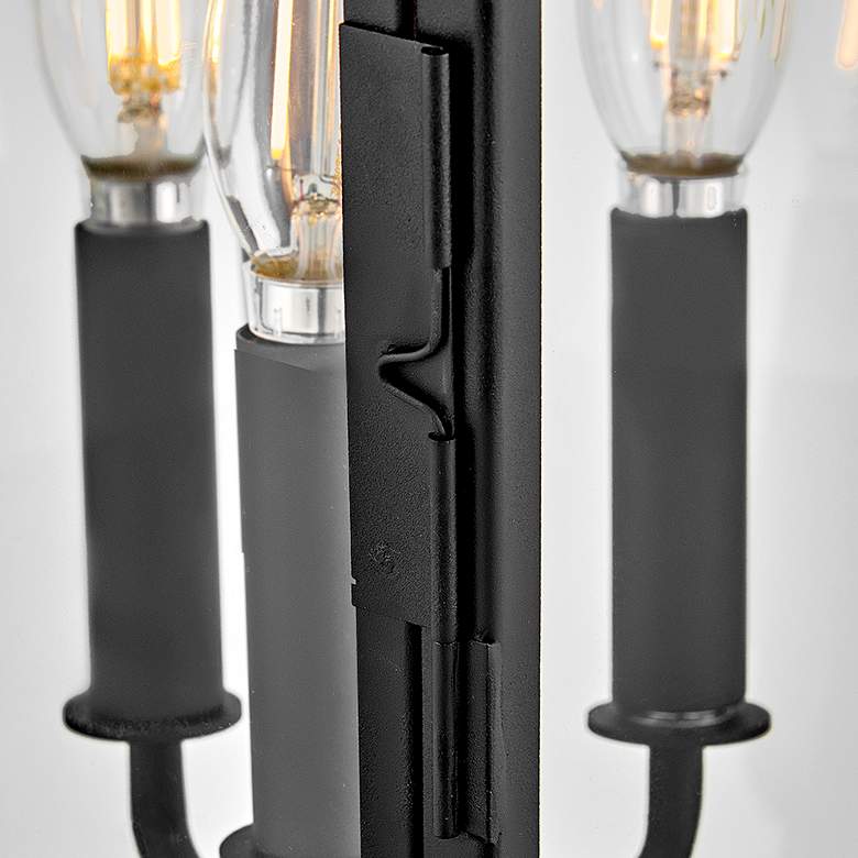 Image 3 Hinkley Outdoor Chapel Hill Large Pier Mount Lantern 12.5" Museum Blac more views