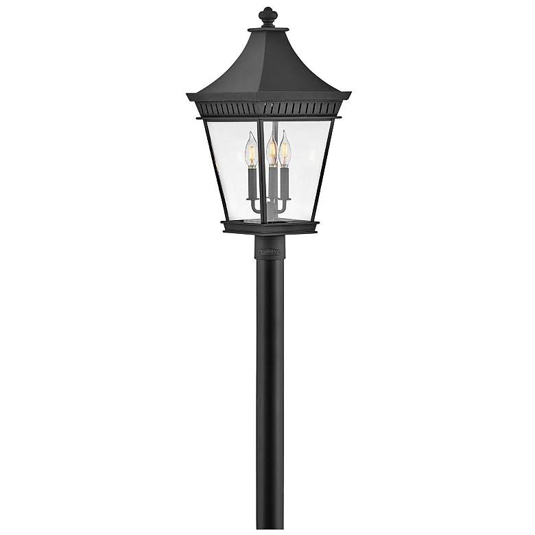 Image 1 Hinkley - Outdoor Chapel Hill Large Post Top or Pier Mount Lantern- Black