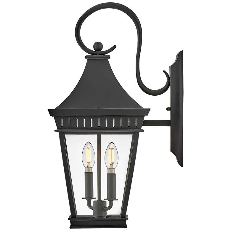 Image 3 Hinkley - Outdoor Chapel Hill Medium Wall Mount Lantern- Museum Black more views
