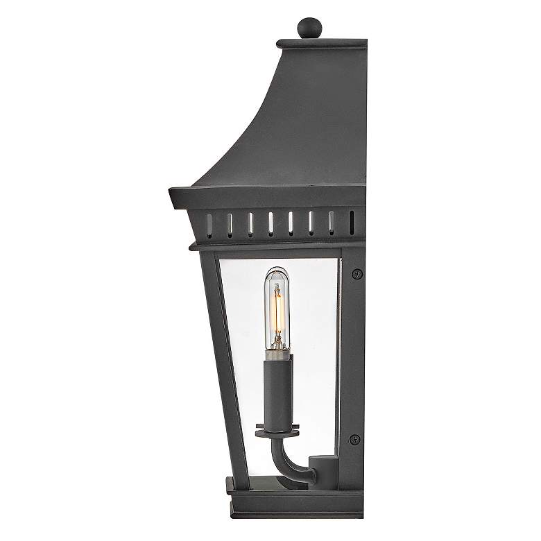 Image 6 Hinkley Outdoor Chapel Hill Medium Wall Mount Lantern Museum Black more views