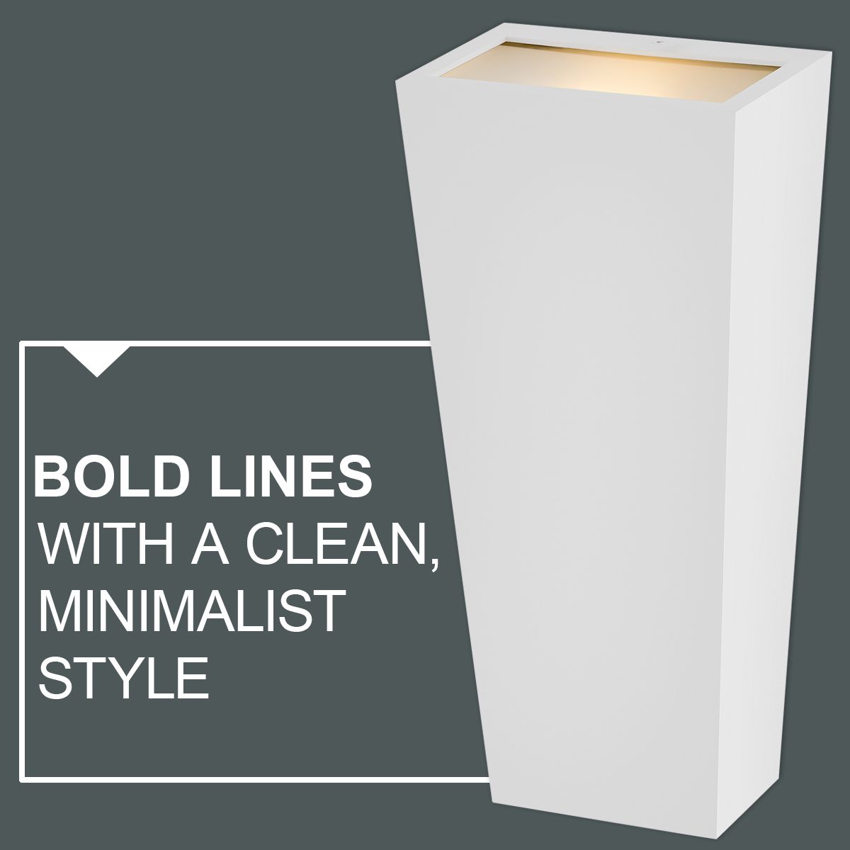 Hinkley Outdoor Cruz Medium LED Wall Mount Lantern 16.5" Textured White