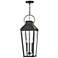 Hinkley - Outdoor Dawson Large Hanging Lantern- Black/Burnished Bronze
