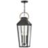 Hinkley - Outdoor Dawson Large Hanging Lantern- Black/Burnished Bronze