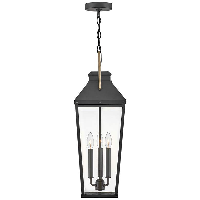 Image 6 Hinkley - Outdoor Dawson Large Hanging Lantern- Black/Burnished Bronze more views