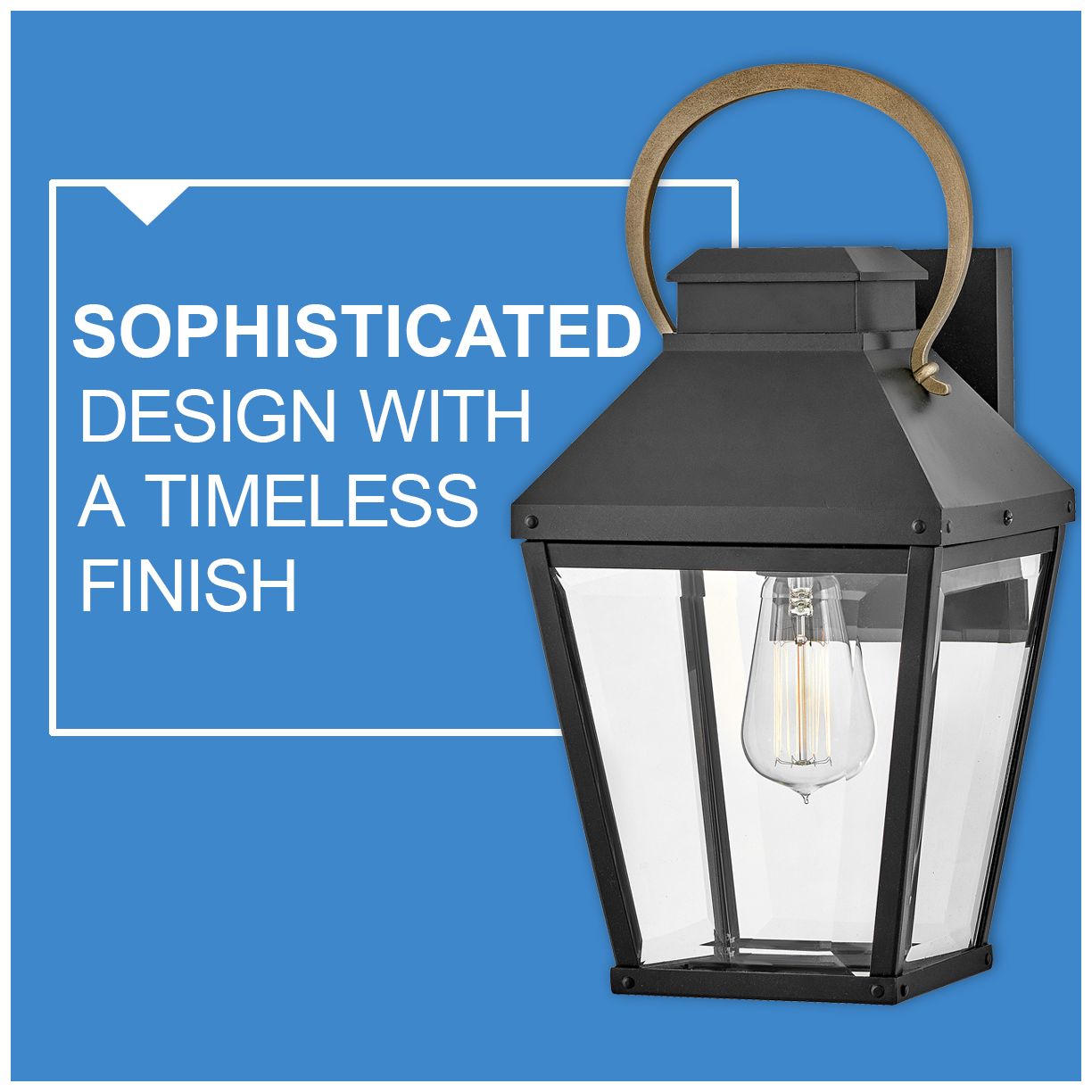 Hinkley - Outdoor Dawson Large Hanging Lantern- Black/Burnished Bronze