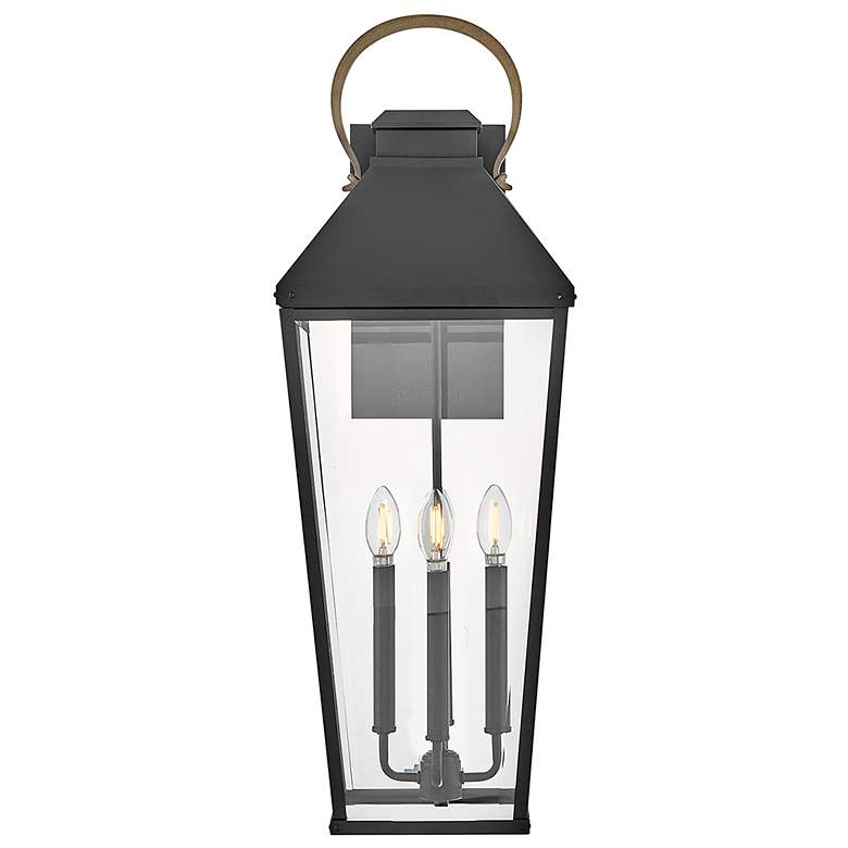 Image 6 Hinkley Outdoor Dawson Large Wall Mount Lantern 11" Black more views