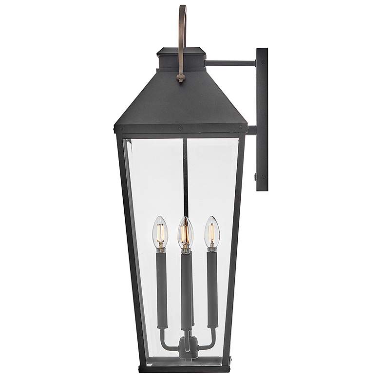Image 7 Hinkley Outdoor Dawson Large Wall Mount Lantern 11" Black more views