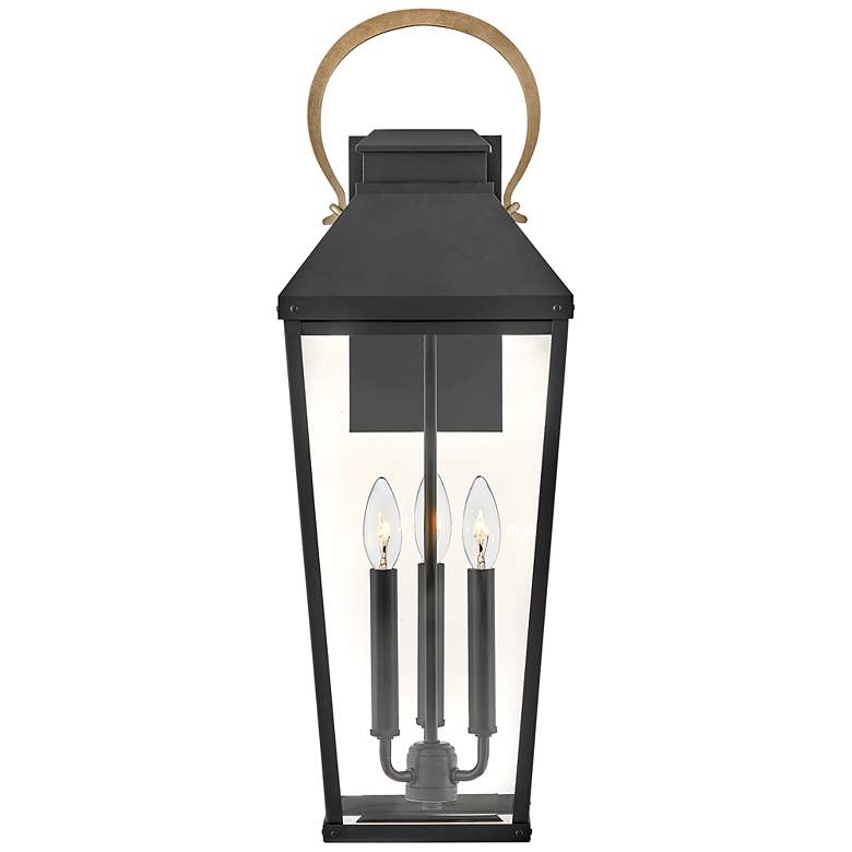 Image 3 Hinkley - Outdoor Dawson Large Wall Mount Lantern- Black/Burnished Bronze more views