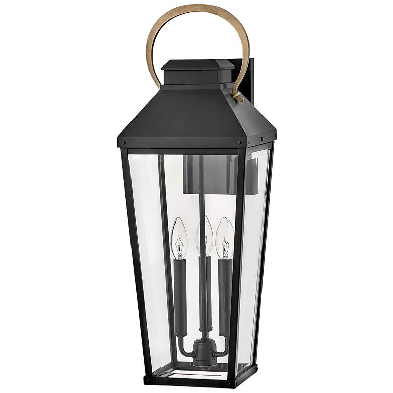Image 4 Hinkley - Outdoor Dawson Large Wall Mount Lantern- Black/Burnished Bronze more views