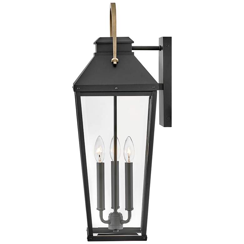 Image 5 Hinkley - Outdoor Dawson Large Wall Mount Lantern- Black/Burnished Bronze more views