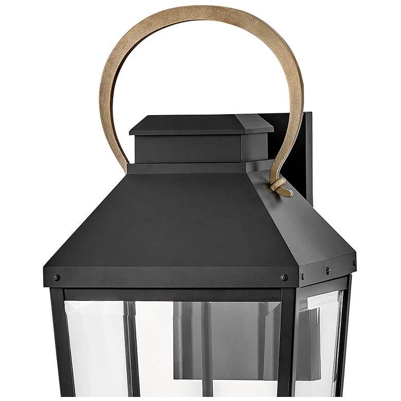 Image 6 Hinkley - Outdoor Dawson Large Wall Mount Lantern- Black/Burnished Bronze more views