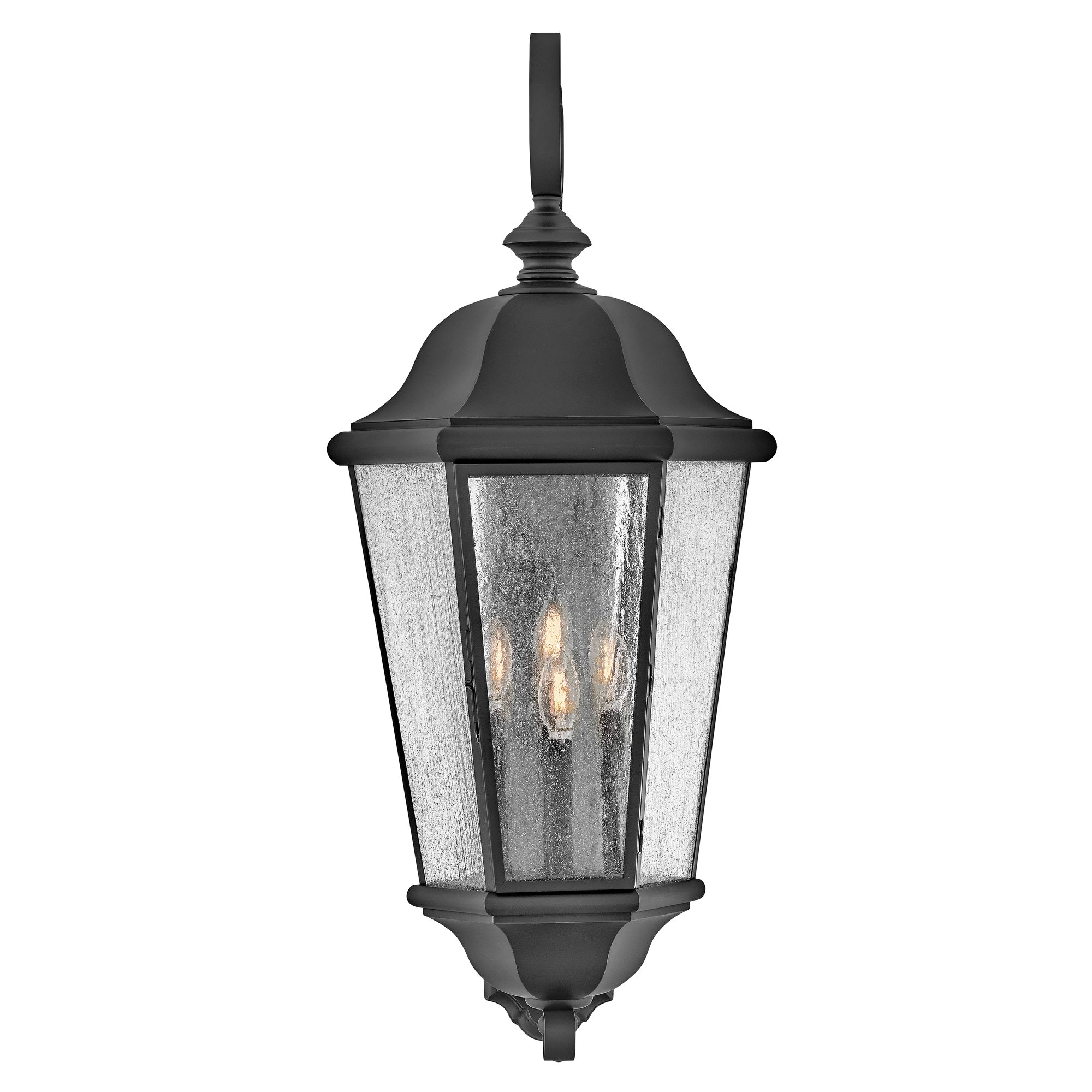 Image 4 Hinkley Outdoor Edgewater Extra Large Wall Mount Lantern 34.75" Black more views