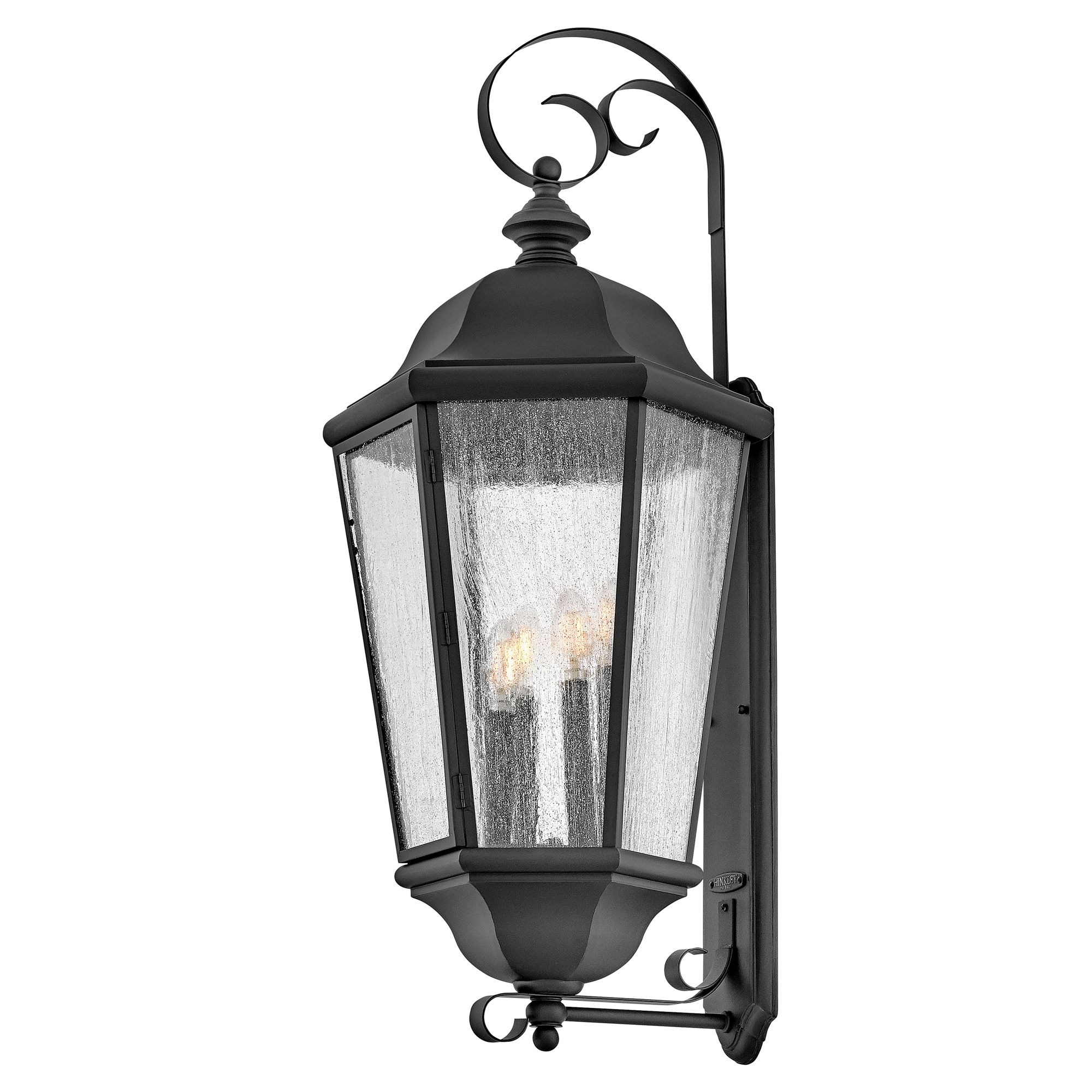 Image 7 Hinkley Outdoor Edgewater Extra Large Wall Mount Lantern 34.75" Black more views