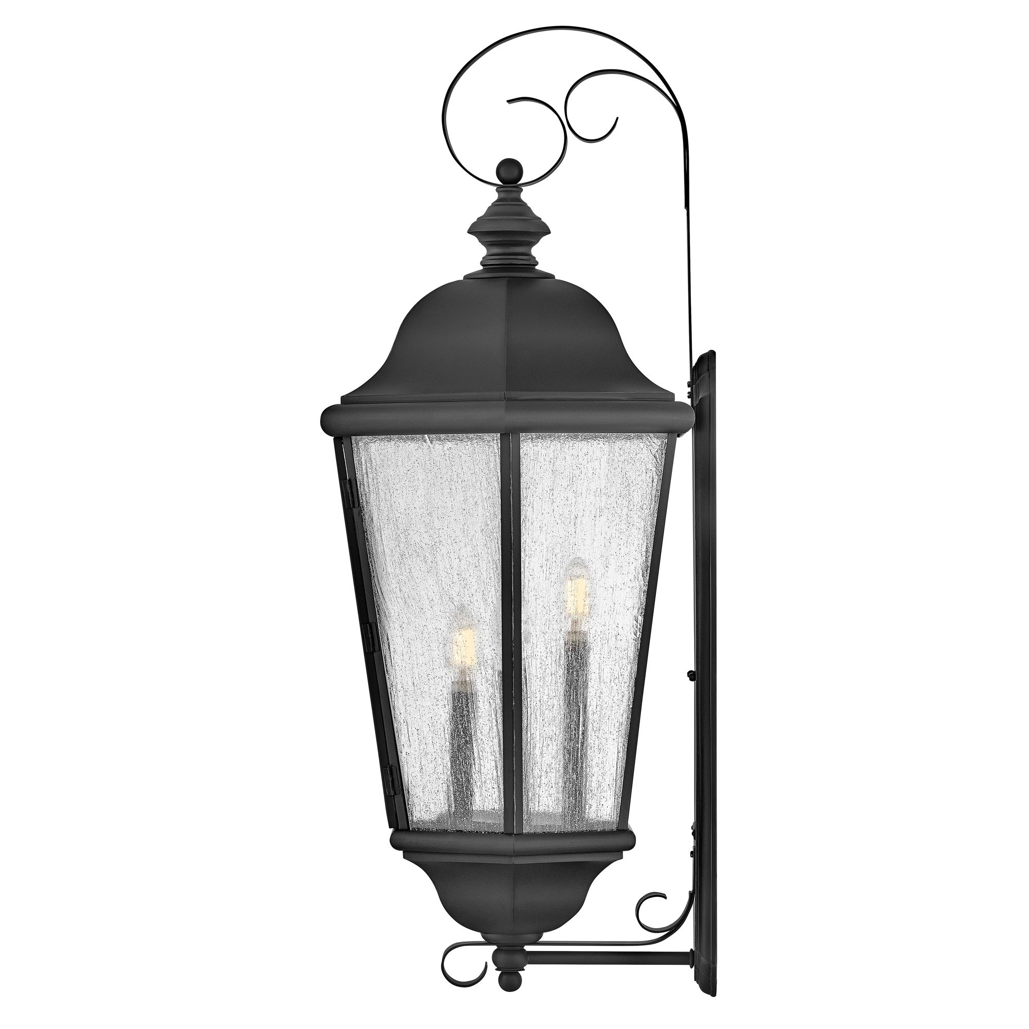 Hinkley Outdoor Edgewater Extra Large Wall Mount Lantern 34.75" Black