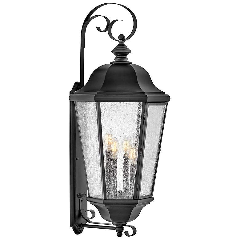 Image 1 Hinkley Outdoor Edgewater Extra Large Wall Mount Lantern Black