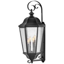 Hinkley Outdoor Edgewater Extra Large Wall Mount Lantern Black