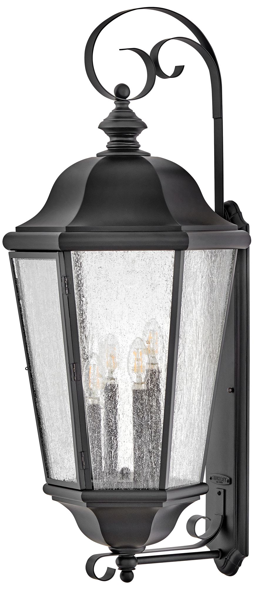 Hinkley Outdoor Edgewater Extra Large Wall Mount Lantern Black