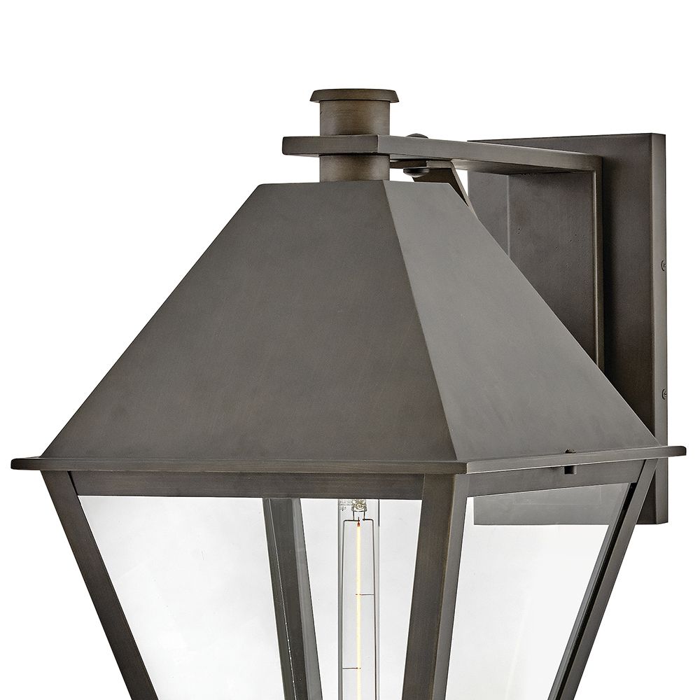 Hinkley Outdoor Endsley Large Wall Mount Lantern 14.0" Blackened Brass