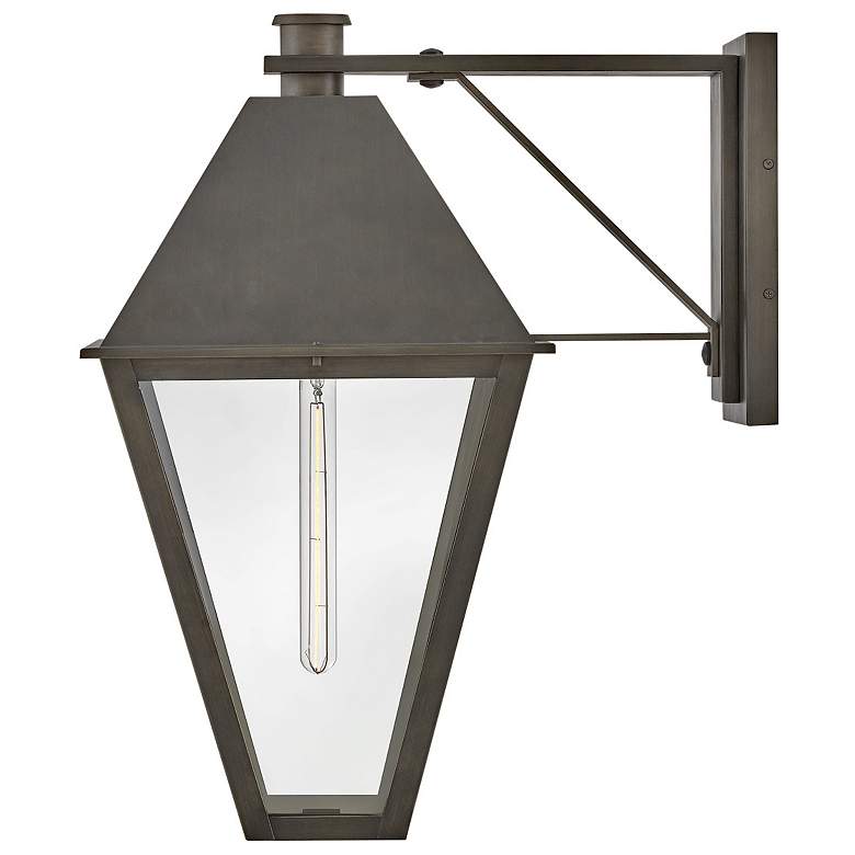 Image 6 Hinkley Outdoor Endsley Large Wall Mount Lantern Blackened Brass more views