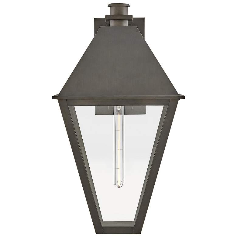 Image 7 Hinkley Outdoor Endsley Large Wall Mount Lantern Blackened Brass more views