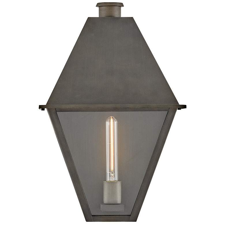 Image 7 Hinkley Outdoor Endsley Medium Wall Mount Lantern Blackened Brass more views