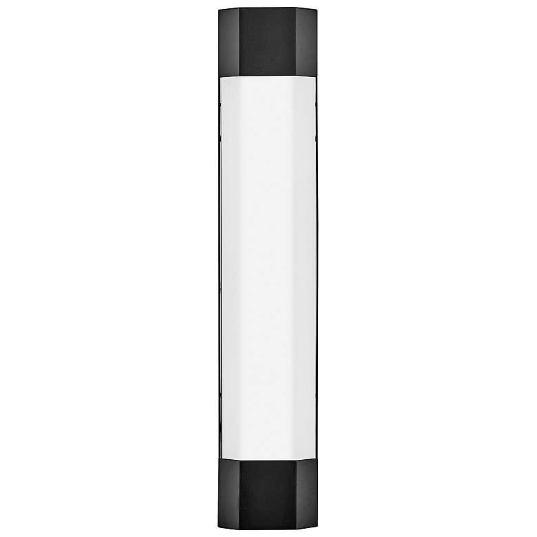 Image 1 Hinkley Outdoor Facet LED Large Wall Mount Lantern Black
