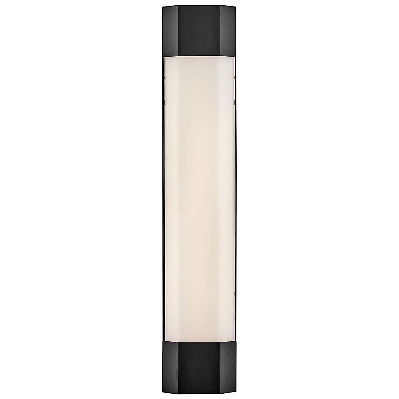 Image 2 Hinkley Outdoor Facet LED Large Wall Mount Lantern Black more views