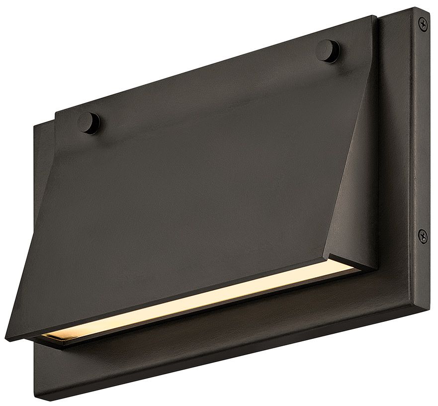 Hinkley Outdoor Fold Extra Small Wall Mount Lantern 7" Black Oxide