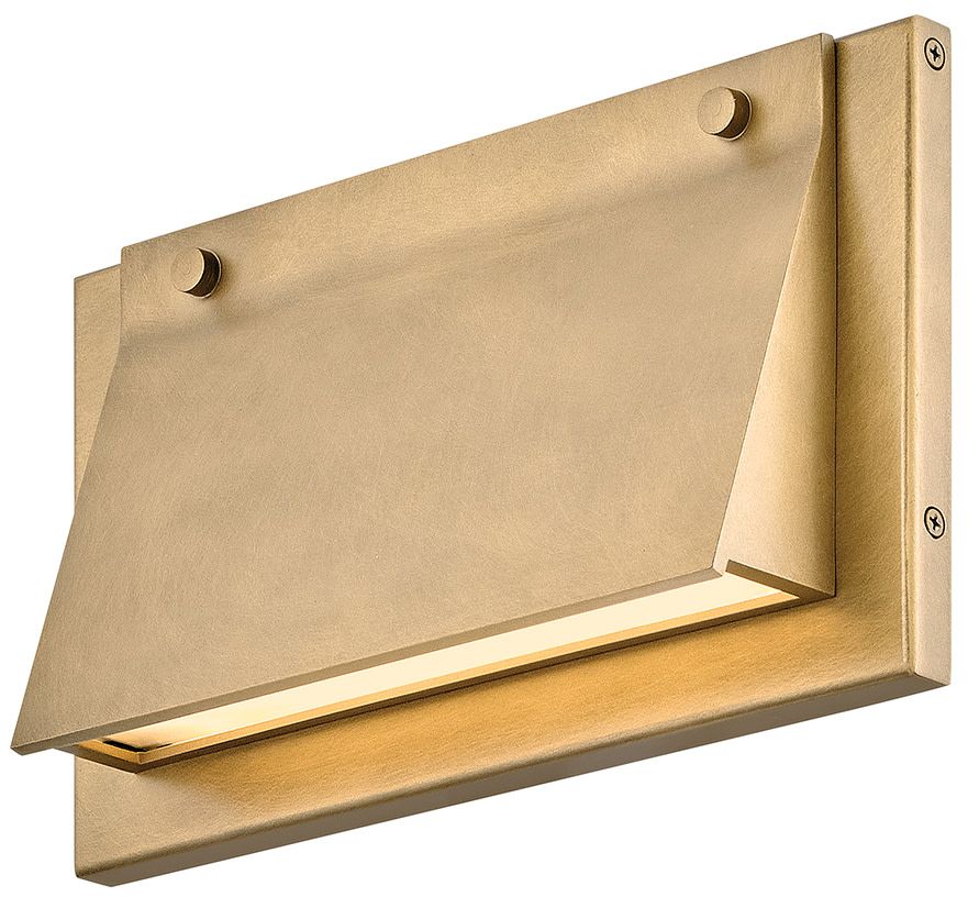 Image 7 Hinkley Outdoor Fold Extra Small Wall Mount Lantern 7" Heritage Brass more views