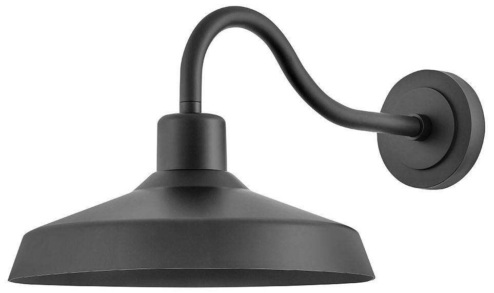 Image 4 Hinkley Outdoor Forge Medium Wall Mount Lantern 12.5" Black more views