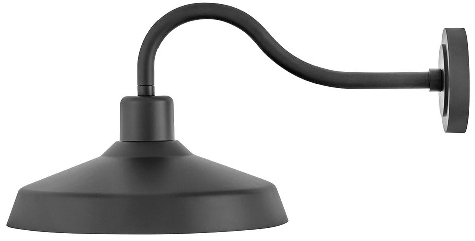 Image 6 Hinkley Outdoor Forge Medium Wall Mount Lantern 12.5" Black more views