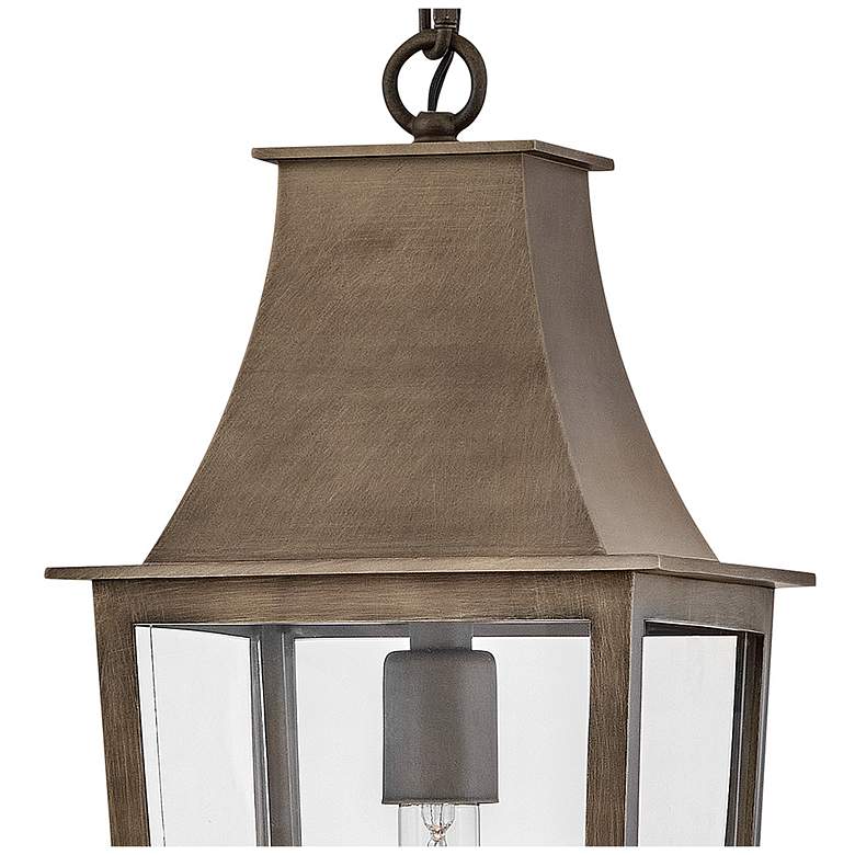 Image 4 Hinkley Outdoor Georgetown Large Hanging Lantern 8.5" Burnished Bronze more views