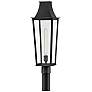 1_Hinkley Outdoor Georgetown Large Post Top Lantern 8.5" Black