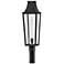 Hinkley Outdoor Georgetown Large Post Top Lantern 8.5" Black