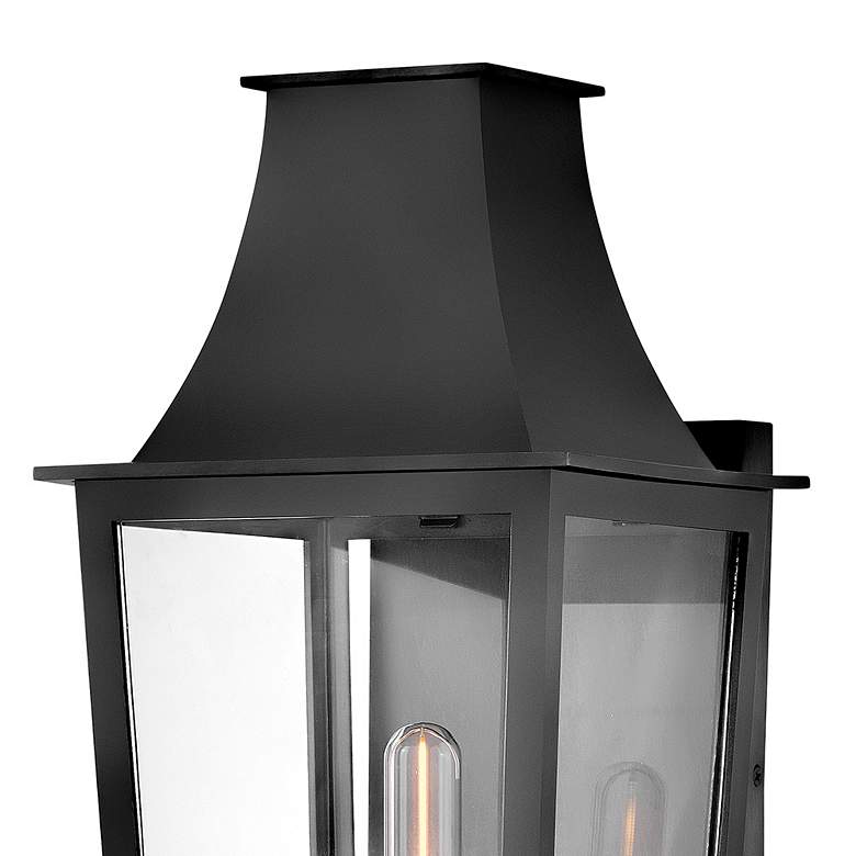 Image 3 Hinkley Outdoor Georgetown Large Wall Mount Lantern 8.5" Black more views